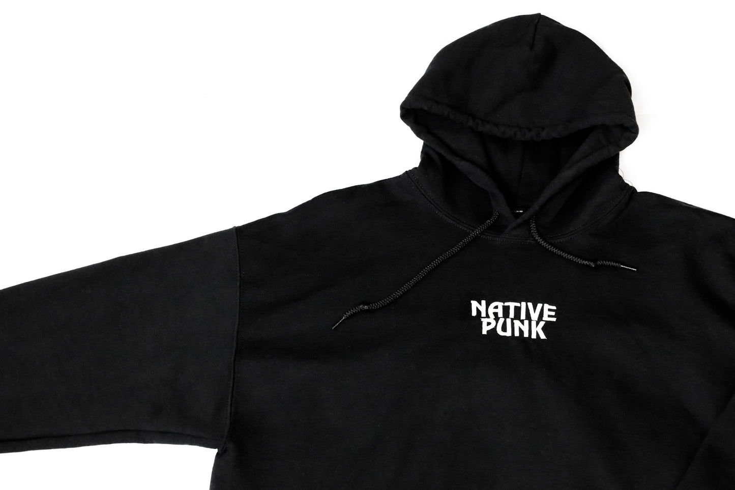 NATIVE PUNK - standard black hoodie
