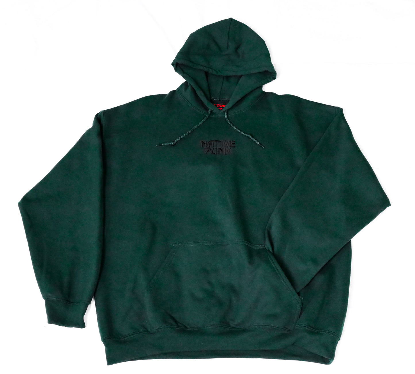 NATIVE PUNK - standard green hoodie