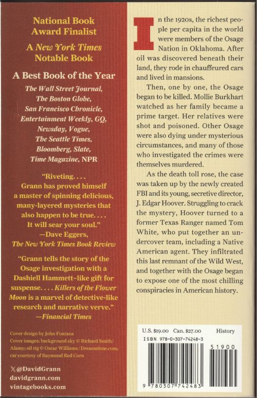 Killers of the Flower Moon - David Grann