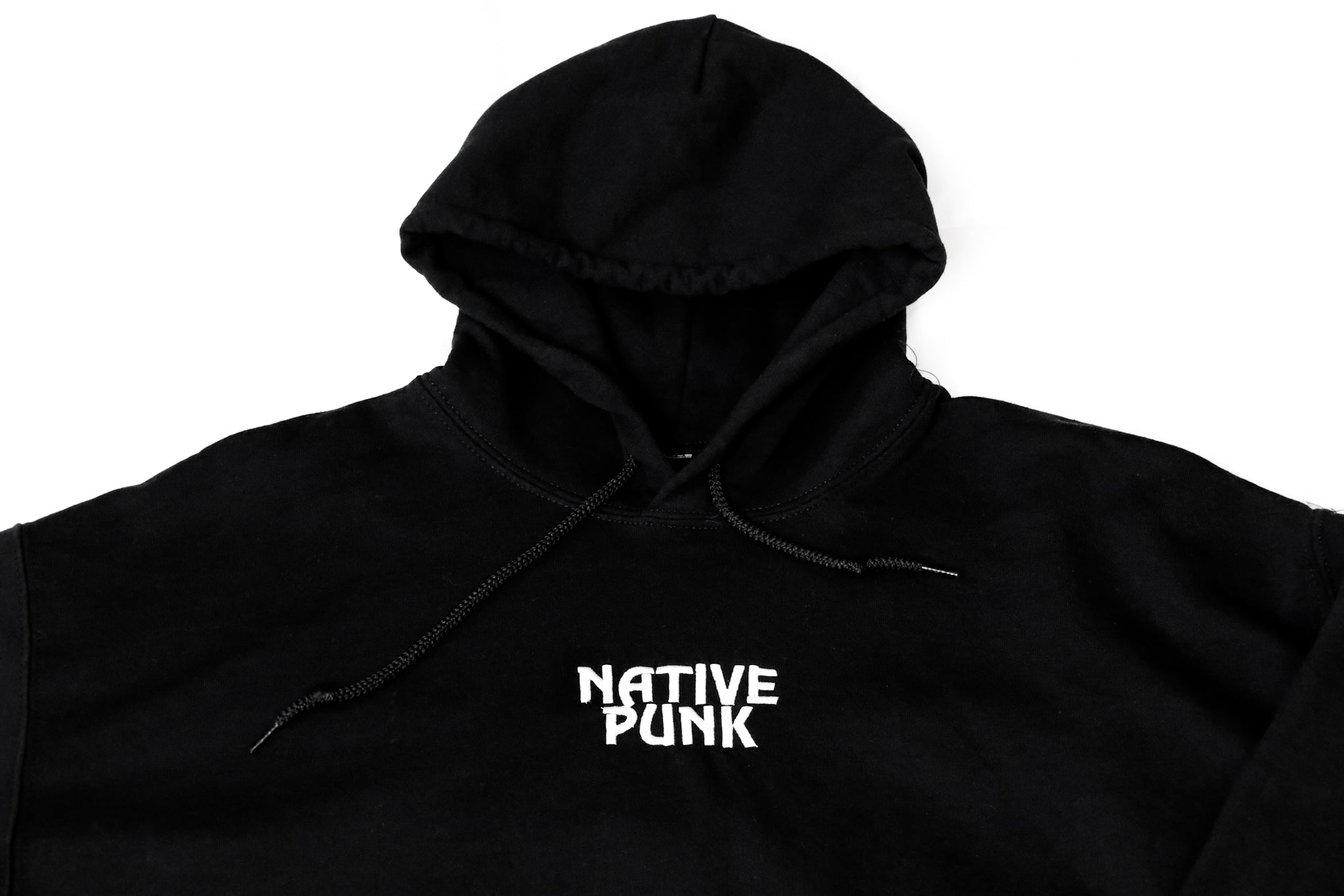 NATIVE PUNK standard black hoodie CULTURE UBZ by Xavier