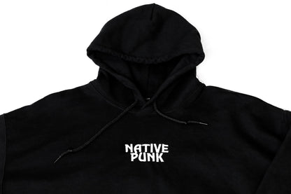 NATIVE PUNK - standard black hoodie