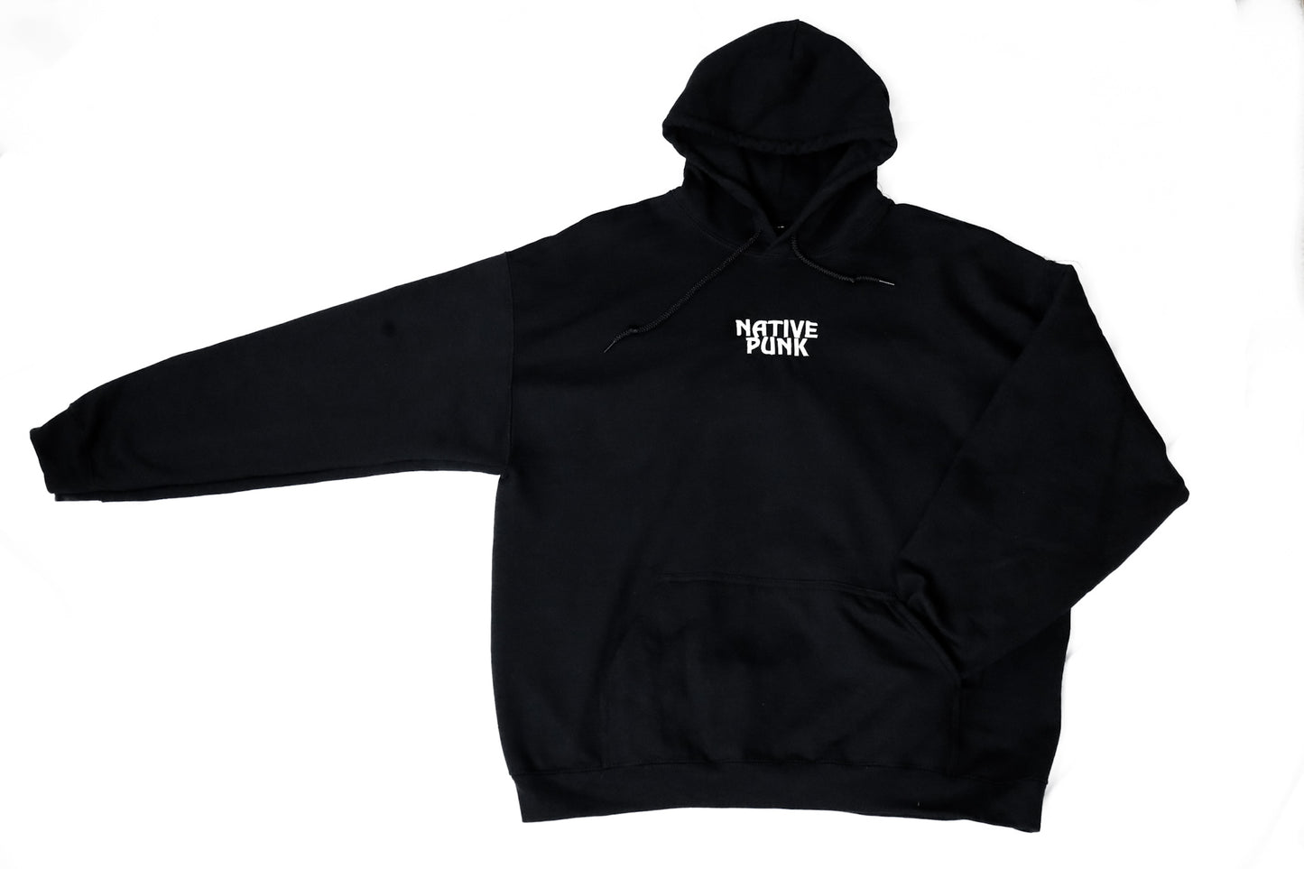 NATIVE PUNK - standard black hoodie