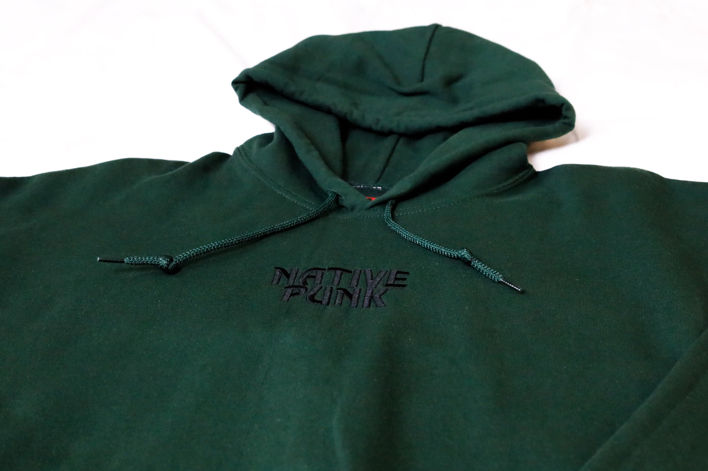 NATIVE PUNK - standard green hoodie