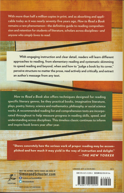 How To Read A Book - Mortimer J. Adler & Charles Van Doren