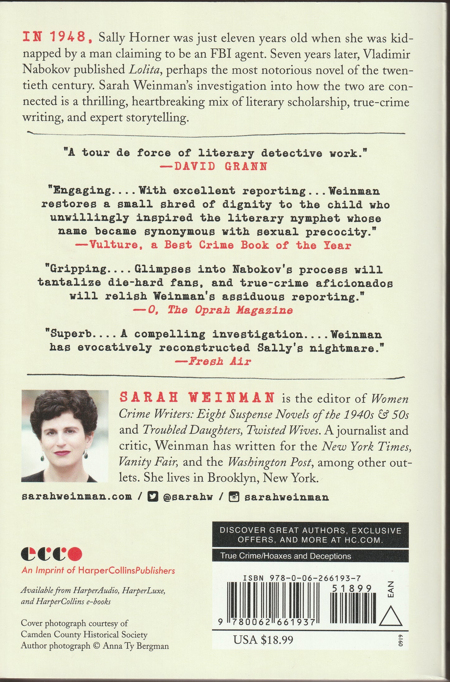 The Real Lolita - Sarah Weinman
